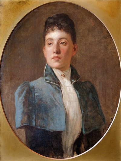 Portrait de Mme Sandor - Károly Lotz